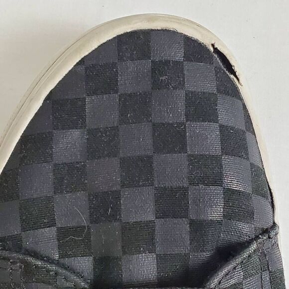 Vans Black Checkerboard Skate Shoes Youth 6.5 / Women’s 8 Black Red Low Top Snea - Picture 7 of 10